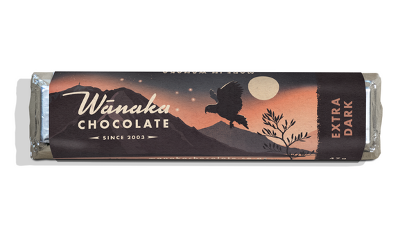 Wanaka Chocolate Bar Extra Dark 73.5% wrapper
